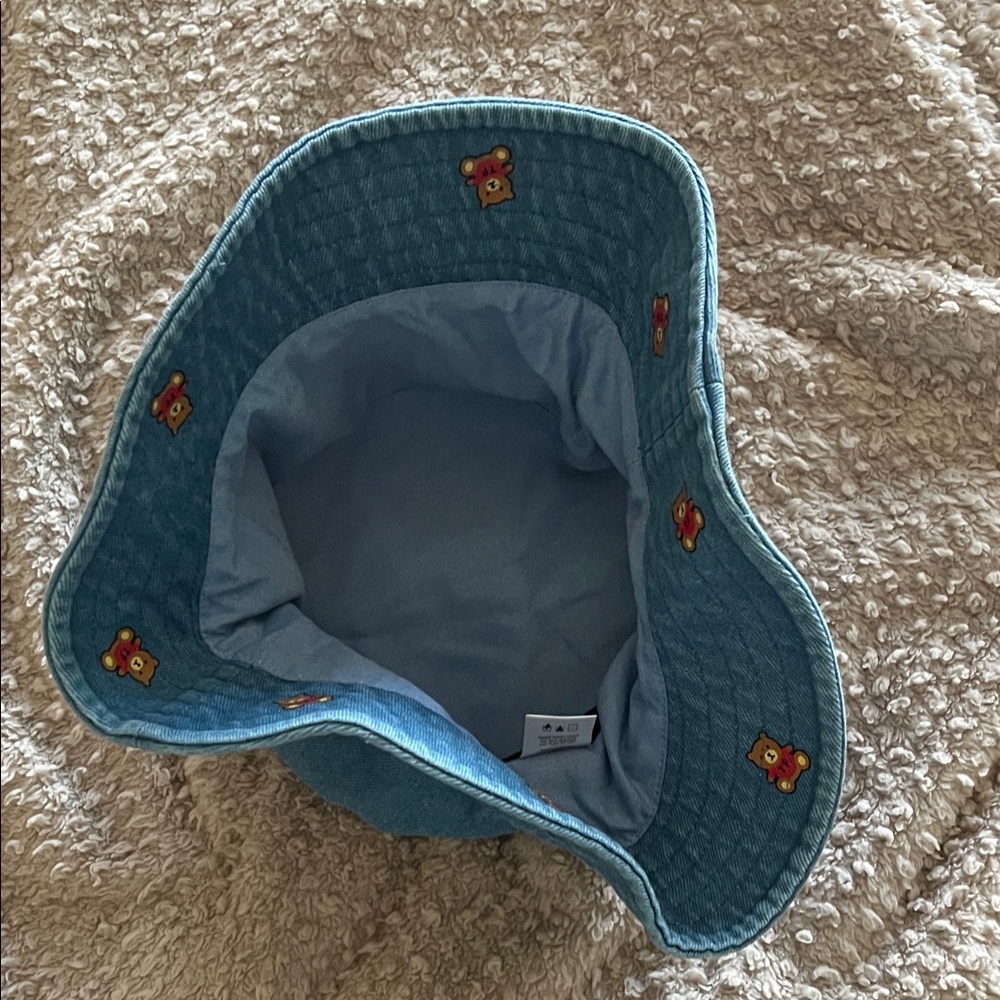 Teddy Fresh Denim Bucket Hat with Teddy Bear Print - Picture 5 of 6